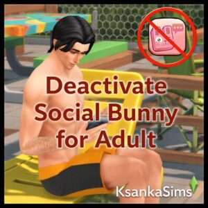 Désactiver le lapin social pour adulte dans *Les Sims 4* avec un téléphone bloqué