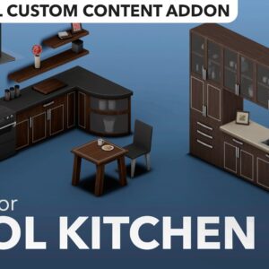 Ajout personnalisé pour cuisine moderne dans *Les Sims 4*