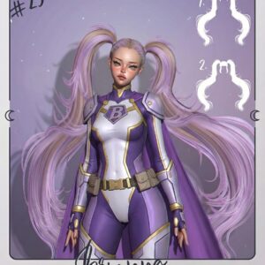 USAGI - Cheveux Brianna 2 (Sans frange)