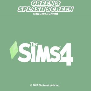 Écran de démarrage des Sims 4 avec thème Sakura Lunari