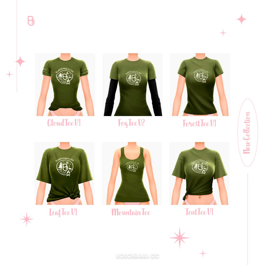Collection de T-shirts Vibes Camp