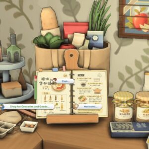 Épiciers et recettes dans *Les Sims 4*: cuisine virtuelle