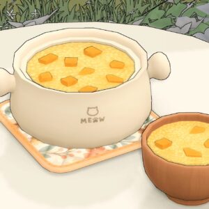 Bol de soupe aux carottes dans *Les Sims 4*, jeu vidéo