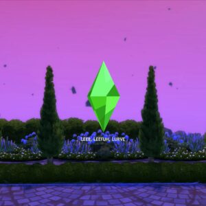 Émeraude géante dans un jardin, Les Sims 4