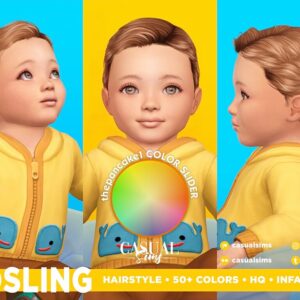 Enfant Gosling Sims 4, 50+ couleurs, coiffure modifiable