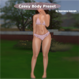 Présentation du corps Casey pour *Les Sims 4* par Supernova Concepts