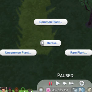 Plantes dans *Les Sims 4* : commun, herbier, rare, uncommon