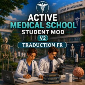 Mod étudiant médecine active Sims 4 V2 traduction française