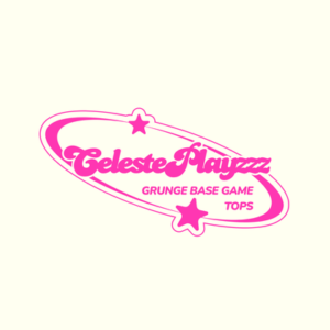 Logo Celeste Playzz - Tops base jeu grunge pour Les Sims 4