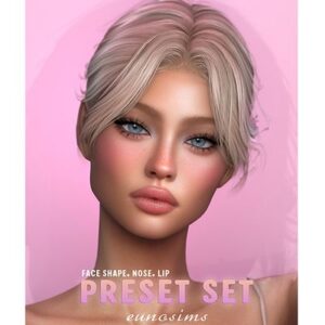 Jeu vidéo Les Sims 4 : ensemble de présets visage, nez, lèvres