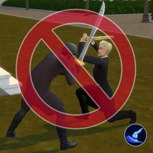 Interdiction de combat dans Sims 4, jeu vidéo