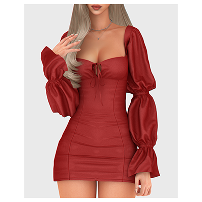 Robe bustier à pétales