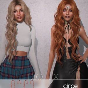 Personnages Sims 4, tenues et coiffures alternatives