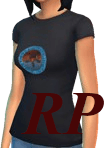 T-shirt personnalisé avec logo RP pour le jeu Les Sims 4