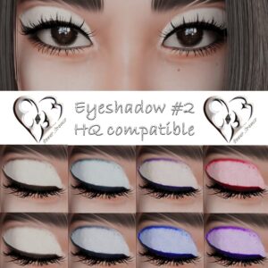 Ombres à paupières #2 pour Sims 4 compatible HQ avec exemples d'application