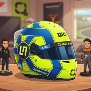 Casque de course LN4 Quadrants, Sims 4, équipe OKX, personnages stylisés