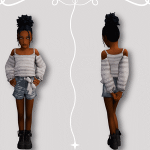 Avatar féminin du jeu Les Sims 4 en tenue décontractée