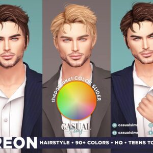 Coiffures Oreon pour Sims 4 : 90+ couleurs personnalisables