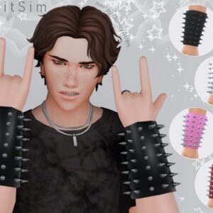 Jeu vidéo Les Sims 4 : avatar avec bracelets à pointes