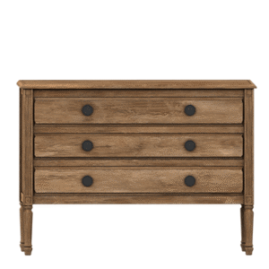 Commode en bois clair à trois tiroirs pour *Les Sims 4*