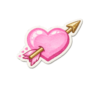 Cœur transpercé de flèche, thème romantique pour *Les Sims 4*