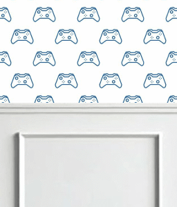 Fond mural style controller Xbox pour *Les Sims 4*, motif répétitif