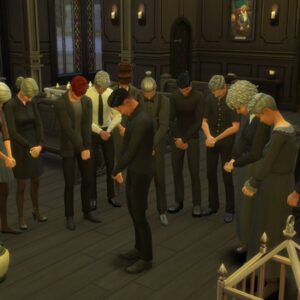 Mariage dans une église, jeu Les Sims 4