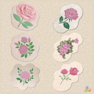 Pochoirs roses Sims 4 pour décoration
