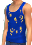 Haut bleu nuit étoilée, jeu *Les Sims 4*