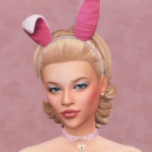 Accessoire tête lapin rose pour Sims 4, Joliebean