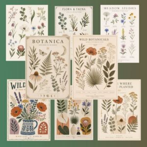 Posters botaniques pour *Les Sims 4* : nature et décoration intérieure