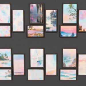 Galerie d'art numérique paysages pour *Les Sims 4*