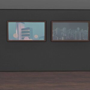 Deux tableaux virtuels de ville dans *Les Sims 4*