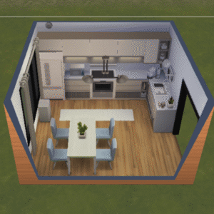 Cuisine et salle à manger du jeu Les Sims 4