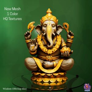 Statue de Ganesha pour autel de sagesse dans *Les Sims 4*