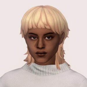 Avatar aux boucles blondes, jeu *Les Sims 4*