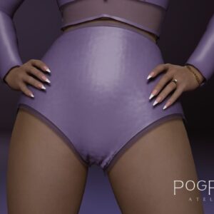 Combinaison moulante pourpre pour avatar féminin dans *Les Sims 4*