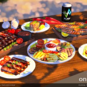 Cuisiner des plats grillés pour Sims 4