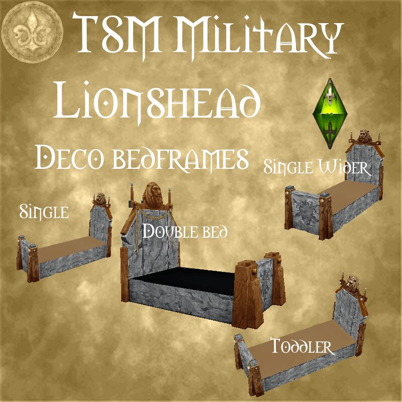 Lits militaires Lionhead déco