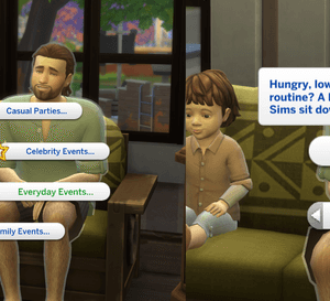 Événements sociaux dans Les Sims 4 : repas et activités quotidiennes