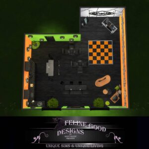 Design intérieur unique pour The Sims 4 par Mérite Selket