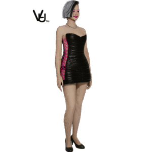 Robes courte futuriste rose et noire, Sims 4, jeu vidéo