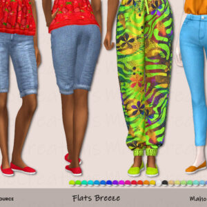 Pantalons courts et jupes pour Sims 4 par MahoCreations