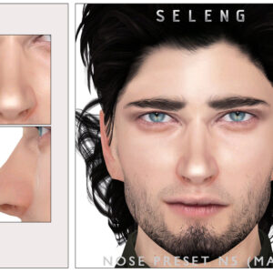 Modèle 3D nez Sim N5 (version masculine) - Jeu Les Sims 4