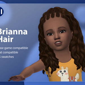 Coiffure Brianna pour Sims 4, 15 variations