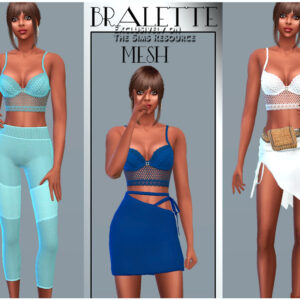 Tenues de bain et maillots du jeu vidéo The Sims 4 par Bralette