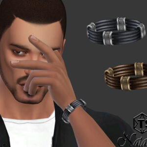 Bracelets de style Sims 4, argentés et dorés, jeu vidéo.