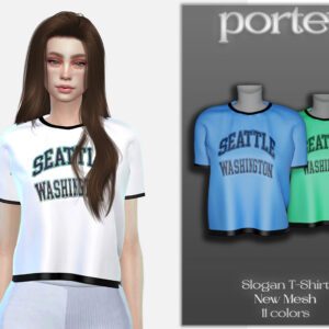 T-shirt Seattle Washington Sims 4 - 3 couleurs