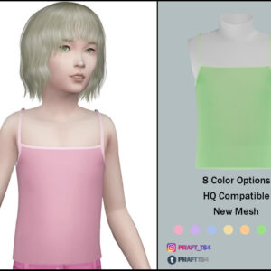 Robes à bretelles pour Sims 4, 8 couleurs disponibles