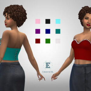 Deux avatars du jeu Sims 4 avec tenues et couleurs interchangeables